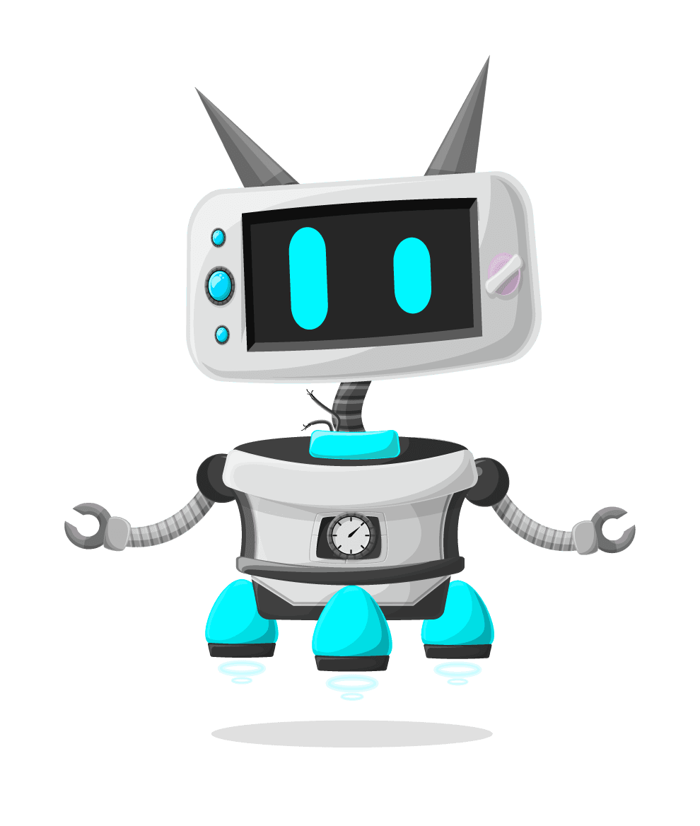 Coding robot mascot