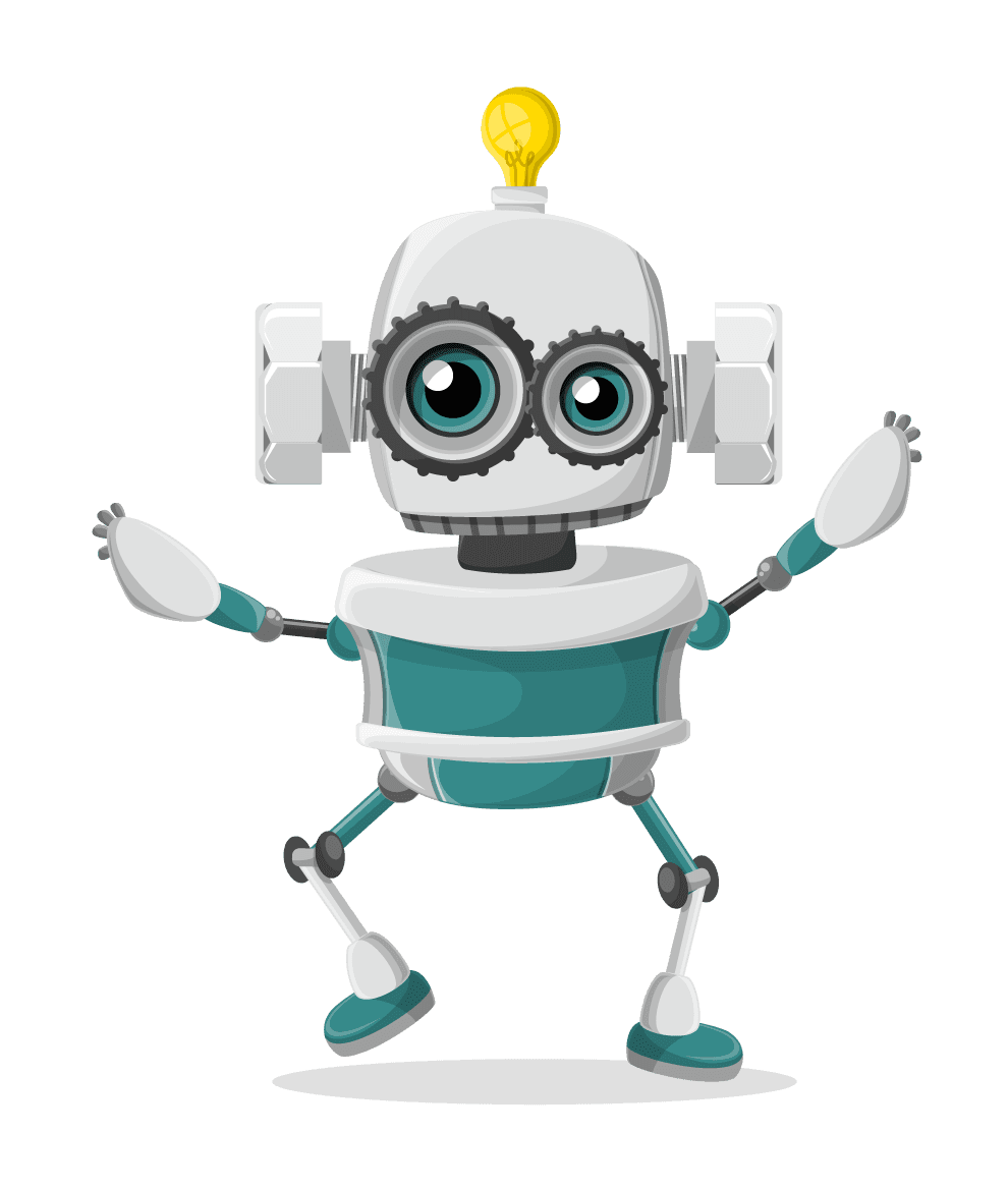 Coding robot mascot 2